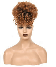 Load image into Gallery viewer, New Fluffy Style Hair Bag + Bangs Wig, African Small Curly Hair Bag Kinkycurl One Drop - Bianca's hair and beauty supply
