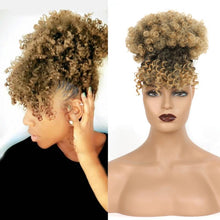 Load image into Gallery viewer, New Fluffy Style Hair Bag + Bangs Wig, African Small Curly Hair Bag Kinkycurl One Drop - Bianca's hair and beauty supply
