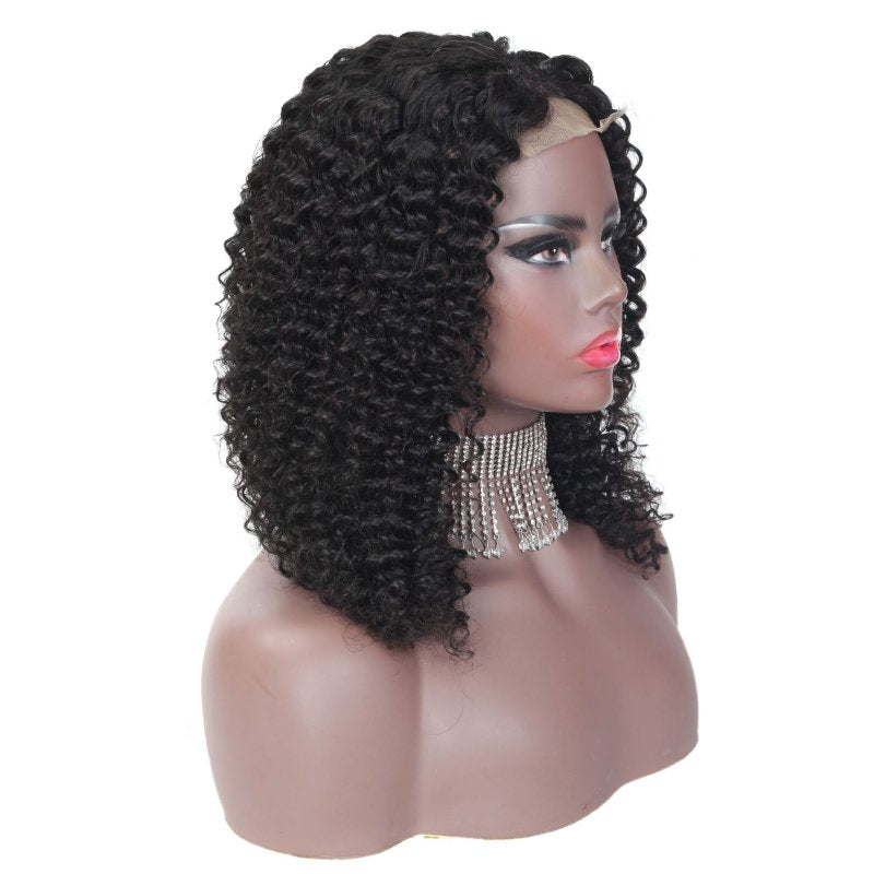 Human hair Wig. Small Deep Wave 4*4 Wig - Bianca's hair and beauty supply