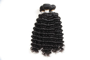 Natural Deep Wave Human Hair Real Hair Wig Hair Curtain Real Hair Deep Curly Hair - Bianca's hair and beauty supply