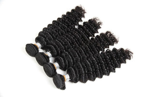 Natural Deep Wave Human Hair Real Hair Wig Hair Curtain Real Hair Deep Curly Hair - Bianca's hair and beauty supply