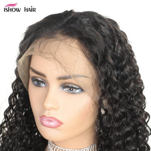 Xuchang Aixiu Shunfa Half Lace Real Hair Wig Headgear Kinky Curly Lace Wig - Bianca's hair and beauty supply