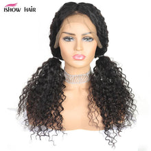 Load image into Gallery viewer, Xuchang Aixiu Shunfa Half Lace Real Hair Wig Headgear Kinky Curly Lace Wig - Bianca's hair and beauty supply
