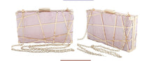 Load image into Gallery viewer, New Acrylic Hollow Metal Small Square Bag Banquet Dress Bag Ladies Clutch Wedding Bag
