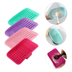 Silicone Makeup Brushes Cleaning Pad Mat Cosmetic Eyebrow Brushes Washing Cleaner Scrubber Board Makeup Cosmetics Accessories