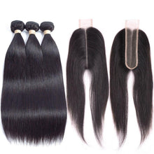 Load image into Gallery viewer, 10A Grade 1/3/4 Bundles Straight Brazilian 100% Unprocessed Virgin - Bianca's hair and beauty supply
