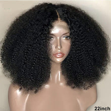 Load image into Gallery viewer, Afro Kinky Curly 4x4 Lace Closure Human Hair Wigs - Bianca's hair and beauty supply
