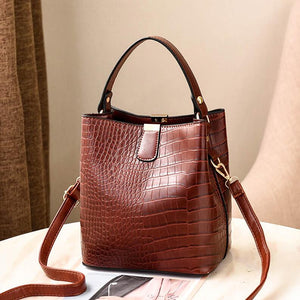 Women Pattern Handbag High Capacity Casual Crocodile Shoulder Messenger Bags Ladies PU Purse