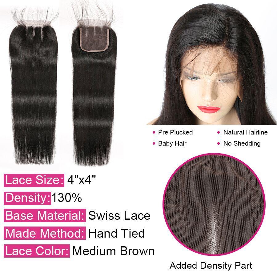 9A Grade Brazilian 100% Unprocessed Virgin Human Hair Extension 1/3/4 - Bianca's hair and beauty supply