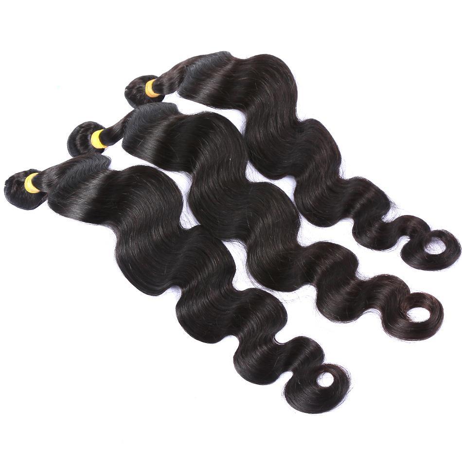 9A Grade Brazilian Human Hair Extensions Body Wave 1/3 Bundles with - Bianca's hair and beauty supply