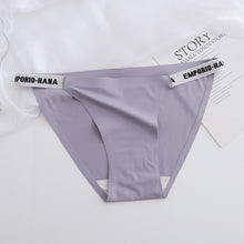 Load image into Gallery viewer, European And American Sexy Women's Briefs Ice Silk Seamless Sweet Hip Lifting Sports Pure Cotton Bottom Crotch Fun G-String Pants
