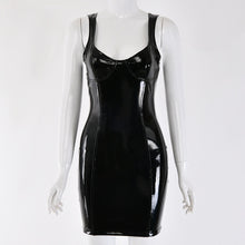 Load image into Gallery viewer, Women PU Leather Mini Dress Sexy Dresses Woman Party Night Red Bodycon Dress Ladies Skinny Womens Clothing
