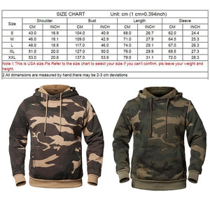 Camouflage Hoodies MenFashion Sweatshirt Male Camo Hoody Hip Autumn Winter Military Hoodie Mens Clothing