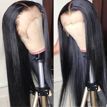 Load image into Gallery viewer, BeuMax Hairs Brazilian 13x4 Lace Front Human Hair Wigs - Straight - Bianca's hair and beauty supply
