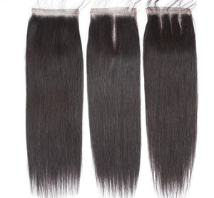 Straight Brazilian 10A Grade Human Hair Extension Bundles with 4x4 - Bianca's hair and beauty supply