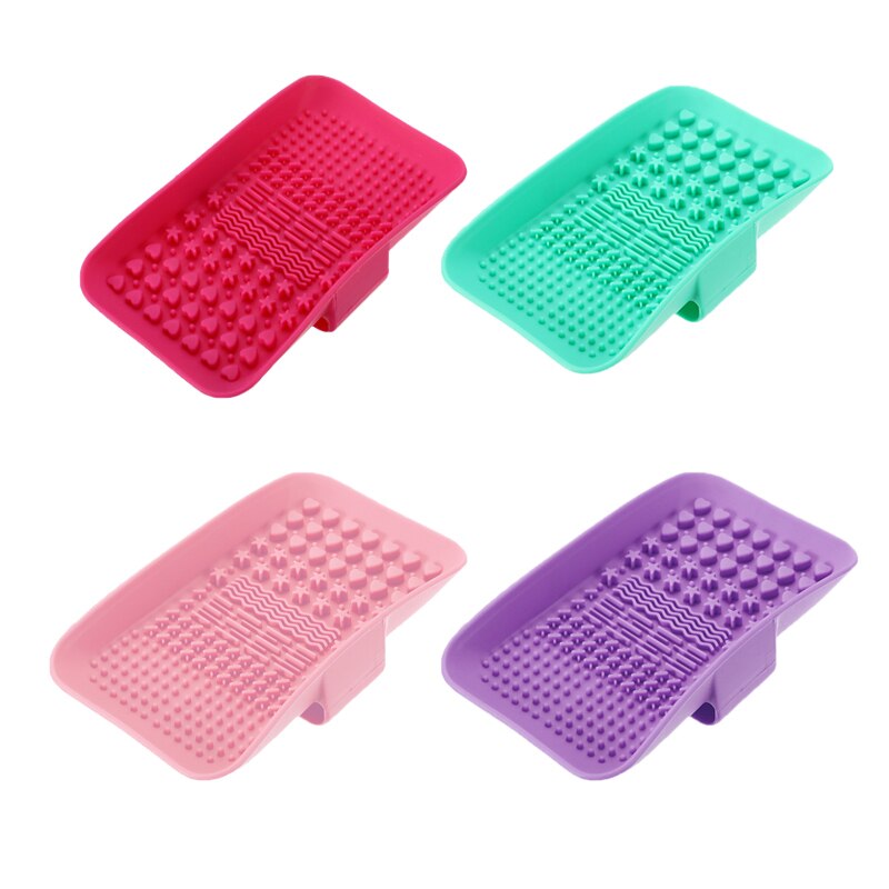 Silicone Makeup Brushes Cleaning Pad Mat Cosmetic Eyebrow Brushes Washing Cleaner Scrubber Board Makeup Cosmetics Accessories