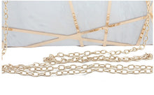 Load image into Gallery viewer, New Acrylic Hollow Metal Small Square Bag Banquet Dress Bag Ladies Clutch Wedding Bag
