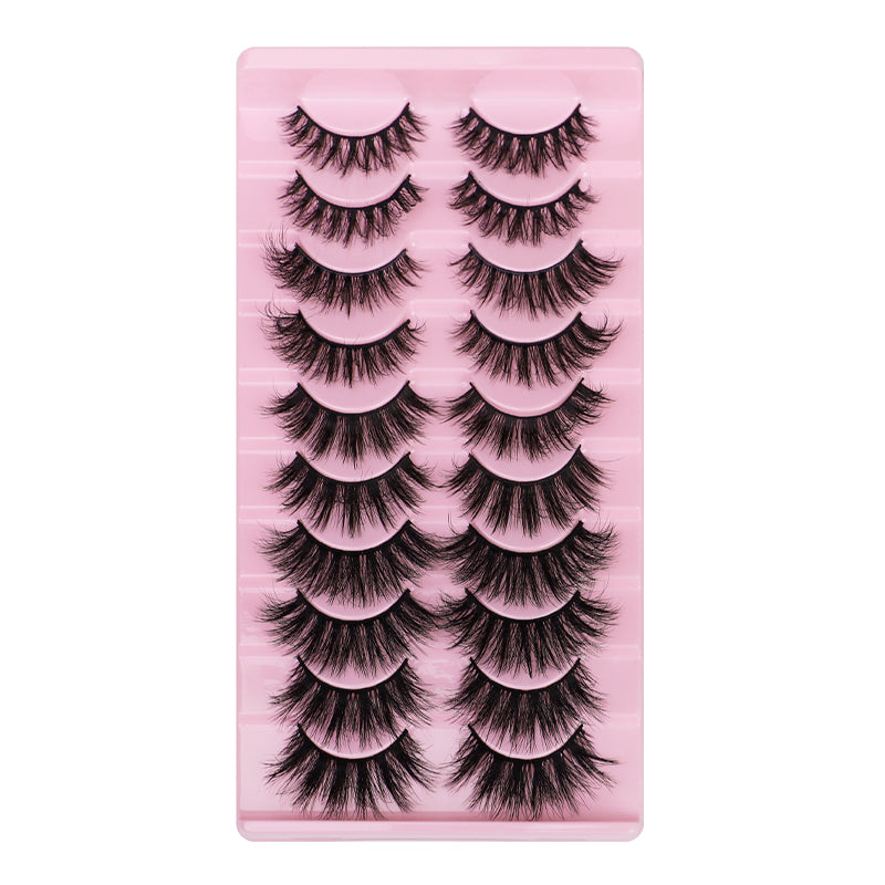 10 Pairs Of Messy 3D Eyelashes.