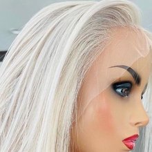 Load image into Gallery viewer, Women's Chemical Fiber Front Lace Wig Straight Hair Short Hair Headset Natural Hairline Wig
