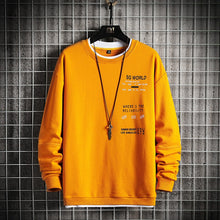 Load image into Gallery viewer, Round Neck Men's Hoodie Casual Print Long Sleeve Sweatshirt Men Hip-Hop Streetwear Trendy Pullovers Harajuku Style Autumn Spring
