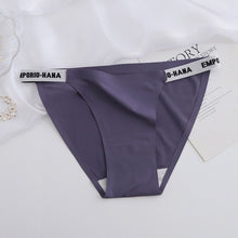Load image into Gallery viewer, European And American Sexy Women's Briefs Ice Silk Seamless Sweet Hip Lifting Sports Pure Cotton Bottom Crotch Fun G-String Pants
