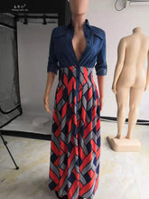 Load image into Gallery viewer, African Dresses for Women Spring Fashion African Women Printing Long Dress African Clothes

