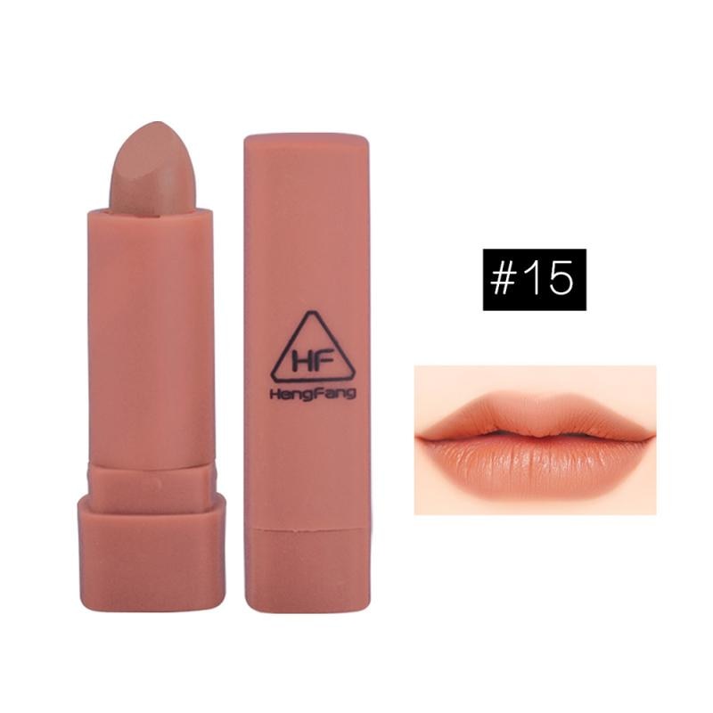 6Pcs/set Pumpkin Color Matte Lipstick Set Long-lasting Waterproof Nude Batom Lipstick Kit With Mirror Lips Makeup Lipstcks TSLM2