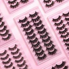 Load image into Gallery viewer, 10 Pairs Of Messy 3D Eyelashes.
