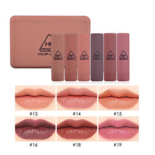 Load image into Gallery viewer, 6Pcs/set Pumpkin Color Matte Lipstick Set Long-lasting Waterproof Nude Batom Lipstick Kit With Mirror Lips Makeup Lipstcks TSLM2

