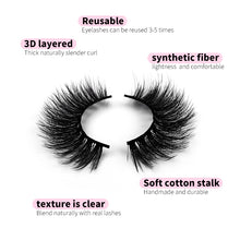 Load image into Gallery viewer, 10 Pairs Of Messy 3D Eyelashes.
