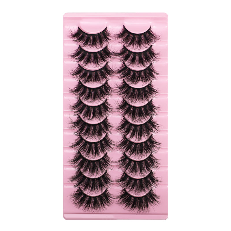 10 Pairs Of Messy 3D Eyelashes.