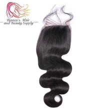 Load image into Gallery viewer, 4x4 5x5 6x6 transparent lace closure 100%human hair HD lace closure natural color
