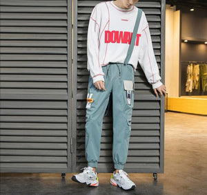 CHAIFENKO New Hot Jogger Leisure Sports Trousers Men Hip Hop Streetwear Beam Foot Cargo Pants Fashion Printing Men Pants