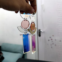 Load image into Gallery viewer, Streamer Acrylic Series Simple Square Geometric Colorful Earrings
