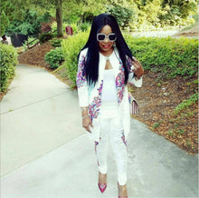 Load image into Gallery viewer, African Print Elastic Bazin Baggy Pants Rock Style Dashiki Sleeve Famous Suit For Lady
