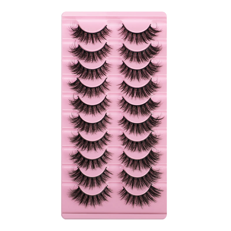 10 Pairs Of Messy 3D Eyelashes.