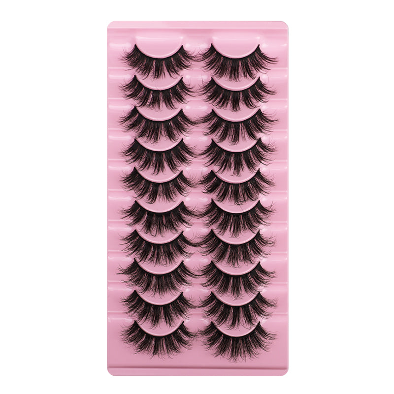 10 Pairs Of Messy 3D Eyelashes.