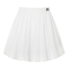 Load image into Gallery viewer, Casual White Mini Pleated Skirts Shorts Letter Print High Waisted Short Skirt Korean Preppy Style Summer Dance
