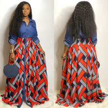 Load image into Gallery viewer, African Dresses for Women Spring Fashion African Women Printing Long Dress African Clothes
