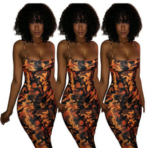 Load image into Gallery viewer, HAOYUAN Camouflage Plus Size Sexy Club Dress Summer Off Shoulder Mini Party Beach Dress Backless Bodycon Dresses For Women
