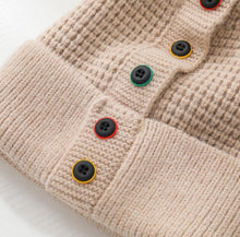 Load image into Gallery viewer, Fashion Autumn And Winter New Five-Breasted Woolen Hat Wild Cape Capless Warm Knitted Hat With Fur Balls
