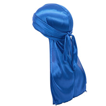 Load image into Gallery viewer, Men Silky Durags Turban Bandanas Hair bands Hat Wrap Long Tail Hip-hop Cap Headwear Hair Accessories
