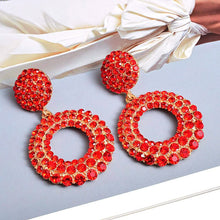 Load image into Gallery viewer, Fashion Exaggerated Large Round Temperament Diamond Earrings Women's Accessories
