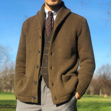 Load image into Gallery viewer, Men Sweater Casual Long Sleeve Button Pocket Single-Breasted Loose Cardigan Winter Jumper Oversize Knitted Coat Top Young New
