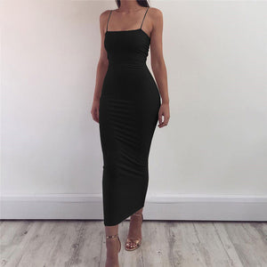 Sexy Long Dress Party Off Shoulder Strapless Summer Maxi Dress Black Bodycon Party Dress Women