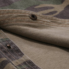 Load image into Gallery viewer, Spring Autumn Camouflage Denim Shirt for Man Army Green Long Sleeved Loose Jeans Shirts Men's Blouse
