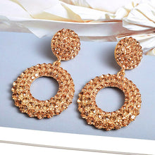 Load image into Gallery viewer, Fashion Exaggerated Large Round Temperament Diamond Earrings Women's Accessories
