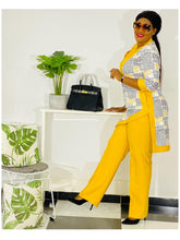 Load image into Gallery viewer, Dashiki African New Fashion Suit (Dress and Trousers)  Zip Collar For Lady(ZMTZ#)
