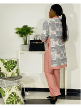 Load image into Gallery viewer, Dashiki African New Fashion Suit (Dress and Trousers)  Zip Collar For Lady(ZMTZ#)
