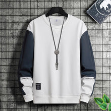 Load image into Gallery viewer, Fashion Patchwork Men Sweatshirt  Autumn New Street Trend Hoodie Mens Casual Loose Pullover Korean Long Sleeved Top M-5XL
